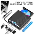 thumbnail image 4 of 7-in-1 USB3.0 & Type-C External Optical Drive - CD/DVD/VCD RW Burner Player with SD/TF Port ,Easy Operation, 4 of 6
