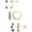 Gold-jacket black diamond, variant on Small Sterling Silver Huggie Hoop Earrings Set for Women, Hypoallergenic 14K Gold Plated Hoops Stacks for Multiple Piercings, Dainty Cute Mini Lightweight Cartilage Studs Trendy Jewelry Gift