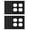 Black, variant on Wall Plate Midsize Duplex Outlet ,2 Gang, White (10-Pack)