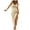 Beige, variant on WIZUTIZ Womens Dresses Summer Casual Skinny Fit Wrap Maxi Dress Solid Sun Dresses U Neck Sleeveless Beach Dress for Teen Girls Side Slit Drawstring Ribbed Stretch Graduation Dress Beige S