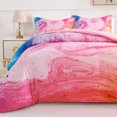 thumbnail image 4 of Koniroom Tie Dye Comforter Twin Size for Teen Boys Girls Women, Marble Pastel Colorful Room Decor Soft Reversible Twin Bedding Set, 2 Pieces All Season Bed Set, Blue Black Purple, 4 of 7