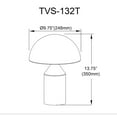 thumbnail image 3 of Dainolite 2 Light Table Lamp in Satin Nickel, 3 of 3