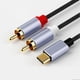 thumbnail image 2 of USB C to 2RCA Audio Cable Adapter Type-C to Dual RCA 1M, 2 of 5