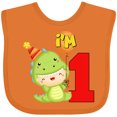 thumbnail image 3 of Inktastic 1st Birthday Cute Dinosaur Boys or Girls Baby Bib, 3 of 4
