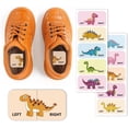 thumbnail image 5 of Shoes Stickers for DIY Shoes Learning Left Right Dinosaurs 100pcs(50 Pairs) Self-Adhesive Shoes Stickers Labels Decals to Help Put Shoes On, 5 of 9
