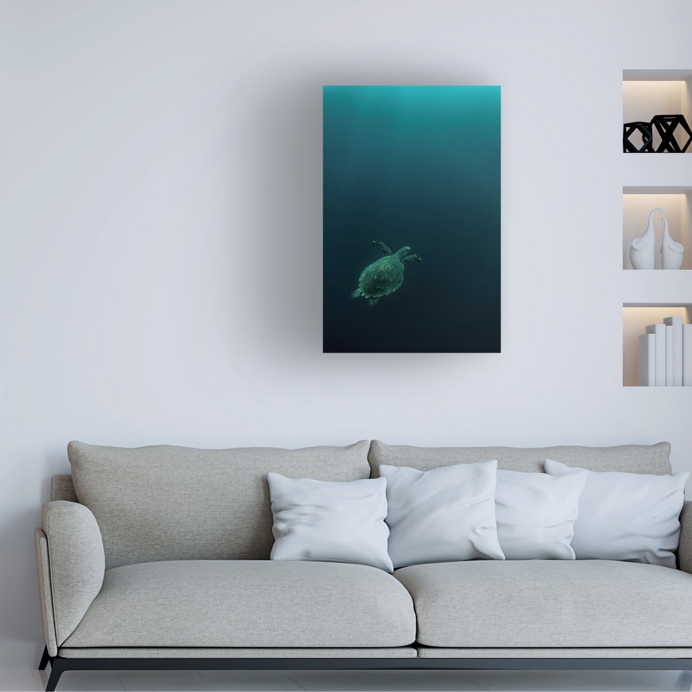 Canvas Wall Art - Serge Melesan 'The Fly Of The Hawksbill' Wall Art for Living Room, Bedroom, or Office Décor by Trademark Fine Art - 30 x 47 Inches