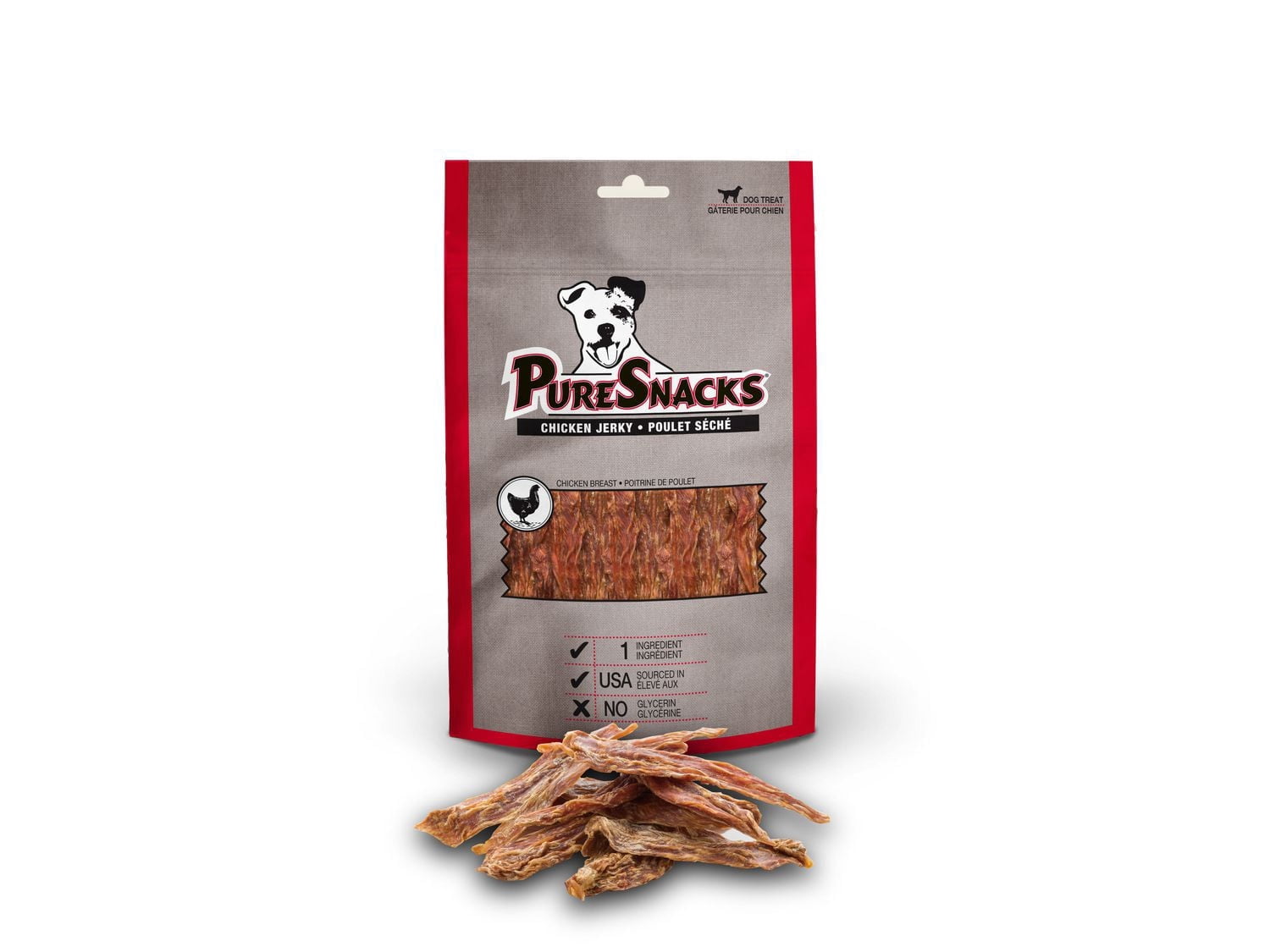 PureSnacks jerky de poulet pour chien