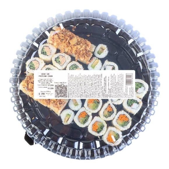 Sushi Happy Tokyo no raw sushi mix sin proteína cruda