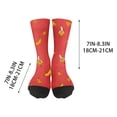 thumbnail image 3 of Banana Socks Blue Banana Socks Athletic Sport Novelty Crew Socks for Men Women, Cute Casual Crazy Dress Socks Birthday Gift Red, 3 of 8