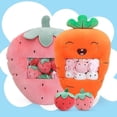 thumbnail image 3 of Creative strawberry cushion carrot pillow cartoon fruit doll snack bag plush toy cushion doll, 3 of 5