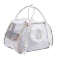 thumbnail image 3 of Bolsa de viaje para gatitos, bolsa de transporte para perros pequeños, bolsa para mascotas con cojín, suministros para mascotas, bolsa de mano 44x28x25cm, 3 of 9
