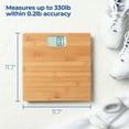 thumbnail image 3 of American Weigh Scales - Digital Bathroom Scale with LCD Display - Eco-Friendly Bamboo Platform - 330ECO, 3 of 3