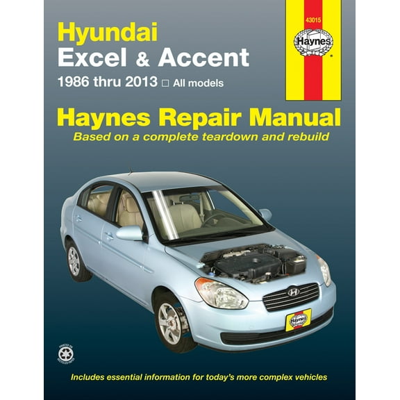 Hyundai Excel (86-94) & Accent (95-13) Haynes Repair Manual ^