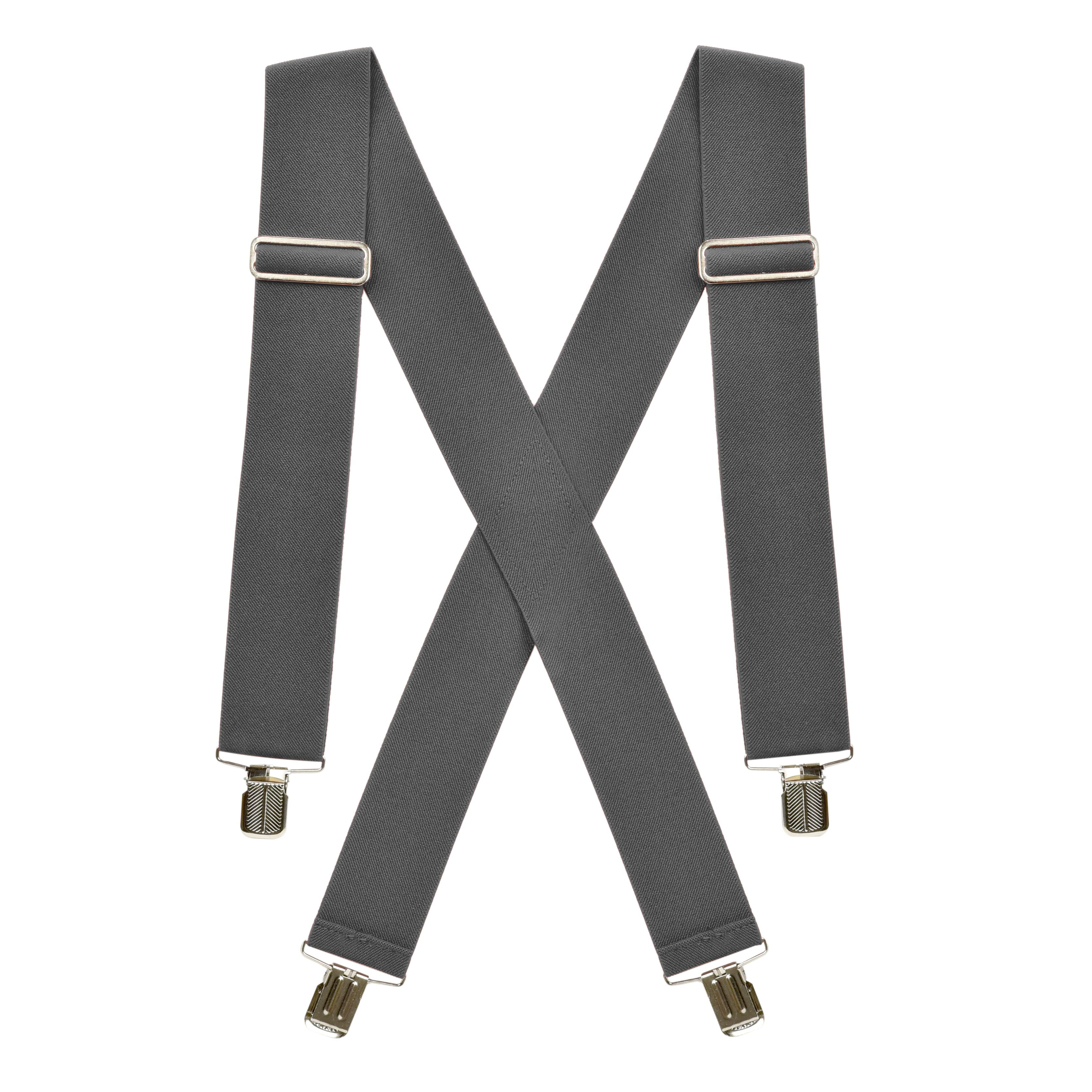 Hold'Em Hold’Em Suspenders for men Heavy Duty utility Clips 2” Wide