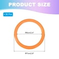 thumbnail image 2 of Uxcell Plastic Ring-Toss Rings for Bottles Carnival Rings Plastic Hoops for Speed and Agility Practice Outdoor Party Favor 2.8 Inch Orange, 2 of 6