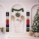 thumbnail image 5 of Paquete de 2 pancartas navideñas de Cascanueces para puerta de entrada, hogar, jardín,, 5 of 5