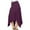 Purple, variant on USSUMA Skirts for Women Midi Skirt Solid Color Zipper Irregular Mid-Calf Skirt Retro Dress Comfortable Dress Travel Summer Saving Black Skirt for Women L