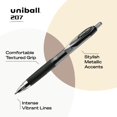 thumbnail image 4 of Bolígrafos de gel Uni-ball 207 retráctiles con punta en negrita de 1 mm, color negro x12, 4 of 7