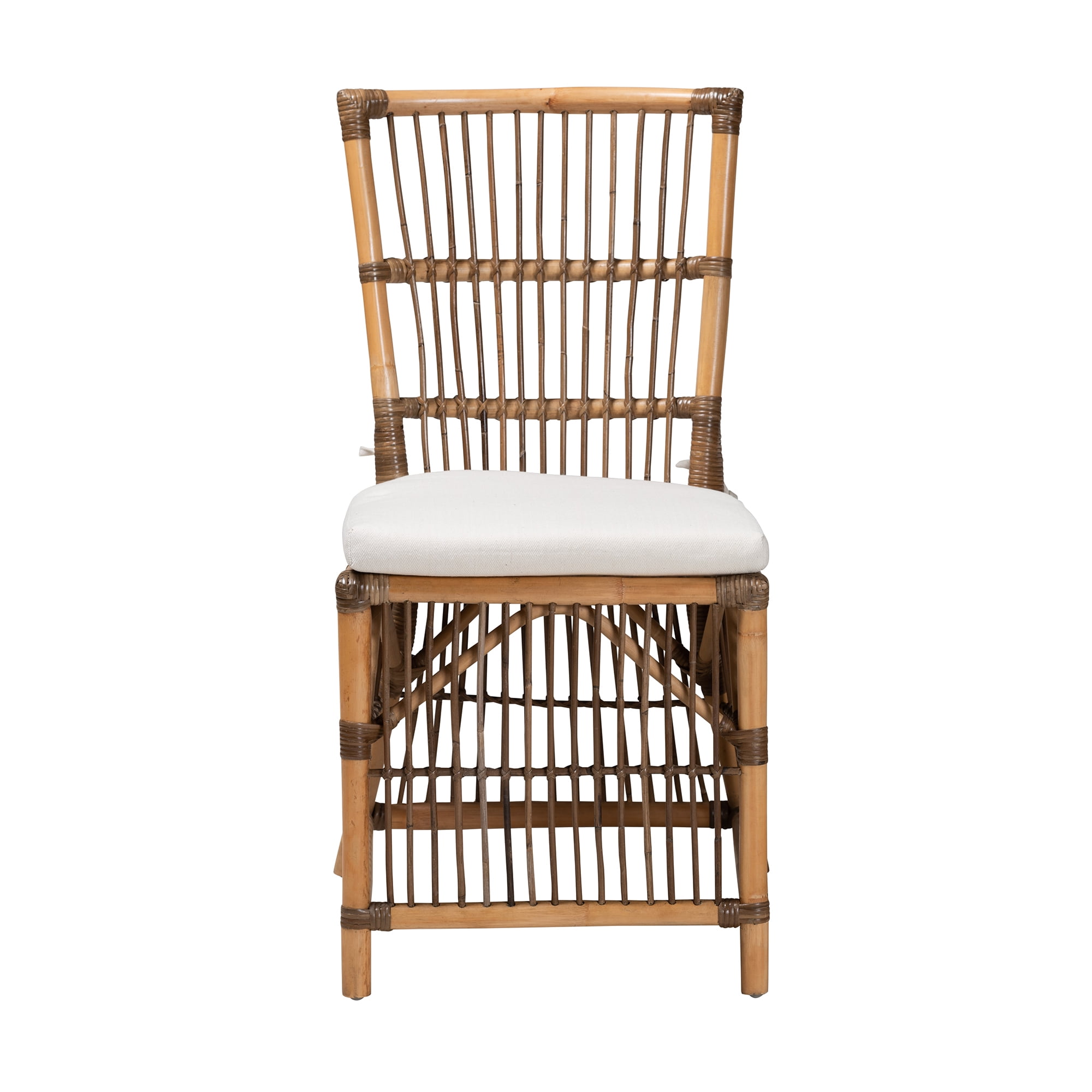 bali & pari Kim Rattan BOHO Dining Chair, Natural Brown