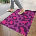 thumbnail image 4 of Pink and Black Of Leopard Print Door Rugs,Washable Non Slip Door Mats Indoor,Decorative Door Mats,Entry Mat Indoor for Entrance,Bedroom,Kitchen,Bathroom,17"x30", 4 of 6