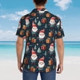 thumbnail image 6 of Balery Cute Santa Claus Gift Print Men's Hawaiian Shirts Short Sleeve Beach Shirt Relaxed Fit Vacation Button Down Shirts-3X-Large, 6 of 9