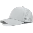 thumbnail image 1 of GFDYREE Men Quick Dry Baseball Cap Laser Cut Mesh Ball Cap Curved Brim Snapback Hat, 1 of 7