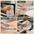 thumbnail image 5 of 2 Pcs Pioneer Flower Floral Print Pattern Kitchen Towels, Funny Microfiber Dish Towel Set, 18" X 26" Tea Towels, 5 of 6
