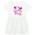 thumbnail image 3 of Inktastic Second Birthday with Cute Puppy and Butterflies Girls Toddler Dress, 3 of 5