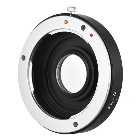 PK-AI Lens Mount Adapter Ring with Optical Glass for Pentax K Mount Lens to Fit for Nikon AI F Mount Camera Body Focus
