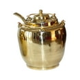 thumbnail image 3 of Calentador de vino, hervidor de agua, utensilios de cocina, cafetera portátil ligera de latón para hogar, cocina, camping, picnic, leche 300 ml, 3 of 8