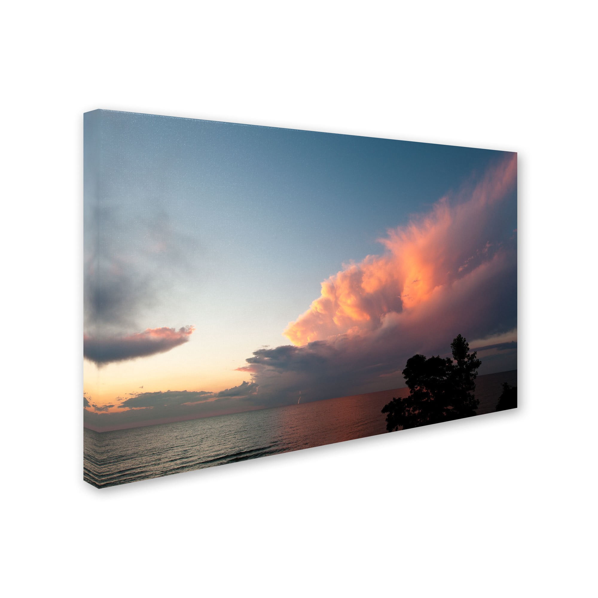 Trademark Fine Art "Summer Sunset Storm" Canvas Art by Kurt Shaffer