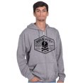 thumbnail image 4 of Hold Fast Freedom Flag Skull Bones Unisex Fleece Graphic Zip Up Hoodie Brisco Brands 2X, 4 of 6