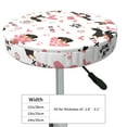 thumbnail image 2 of Dachshund Dog Puppy Pink Love Round Bar Stool Seat Covers, Elastic Round Chair Cover Stool Seat Slipcover Bar Stool Cushions Round Pad for 12-14 inch, 2 of 5