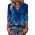 thumbnail image 2 of Blouses for women dressy casual Polyester,Spandex Soft Clothing L Blue womens blouses, 2 of 5