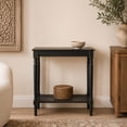 thumbnail image 3 of DecMode Black Traditional Wood Console Table, 31"W x 32"H, 3 of 12