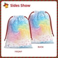 thumbnail image 4 of Super Soft Fabric Gift Bag Contraction Free Bag Mouth Pull Rope Design Red Ribbon Mouth For The Festival White Tie-Dye Background Rainbow Colors_2 Medium, 4 of 8