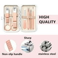 thumbnail image 4 of Manicure Set Nail Clipper Set Men Women 8 in 1 Toe Finger Nail Clipper Personal Care Tools with Portable Travel Case Manicure Pedicure Tools Grooming Kit Gift for Men Women Family Friends Wife, 4 of 9
