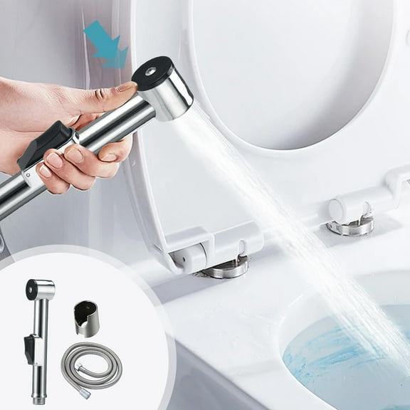 Jpxdew Handheld Bidet Sprayer for Toilet - Muslim Shattaf Hygienic Kit with 360° Adjustable Holder, High Pressure Nozzle for Personal Cleaning, Diaper Wash, Pet and Garden Use