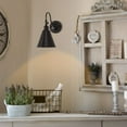 thumbnail image 4 of Swing Arm Wall Lamp - Rustic Vintage Wall Sconce Lighting 2 Pack Black, 4 of 6
