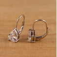 thumbnail image 2 of 2CT Pear Lab-Created Diamond Women's Drop/Dangle Earrings 14K White Gold Plated Silver, 2 of 3