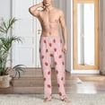 thumbnail image 6 of Lsque Hand Drawn Strawberry Print Men's Pajama Pants, Lounge Pant - Comfortable Home Wear,Elastic Waistband, Stylish Design-Medium, 6 of 9