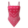 thumbnail image 5 of MNCEKFOD Graphic Tank Tops For Women Trendy Slim Halter Neck Spaghetti Strap Vest Bodycon Bandeau Casual Daily Inner Outer Dual Use Stylish Tops Womens Shirts Hot Pink XXL, 5 of 9