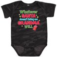 thumbnail image 3 of Inktastic Christmas Whatever Santa Doesn't Bring Me Grandma Will Boys or Girls Baby Bodysuit, 3 of 5