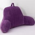thumbnail image 6 of Reading Pillow Bed Wedge Large Adult Children Backrest with Arms Back Support for Sitting Up in Bed/Couch for Lounging Bedrest,Waffle Stereoscopic Design,Purple, 6 of 15