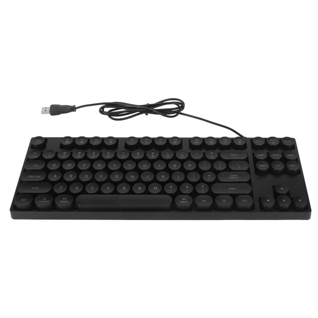 Clavier de Jeu Mécanique, Clavier de Jeu Filaire à 87 Touches, Clavier de Jeu Rétroéclairé RVB, Conception Ergonomique, pour Ordinateur Portable PC, pour Rédacteurs, Réviseurs