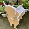 thumbnail image 4 of Cow Shaped Planter Yak Cow Farming Flower Tray Landscape Courtyard Decoration Running Bull, 4 of 7