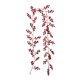 thumbnail image 1 of Guirnalda navideña roja de 1,8 m Guirnalda artificial para interior y exterior Decoración para la puerta del jardín y el hogar para las fiestas de invierno, 1 of 7