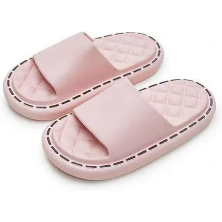 

Slippers for Women Men Thick Sole Home Pillow Slipper Non-Slip Quick Drying Message Shower Bathroom Sandals Super Soft Open Toe Platform Shoes