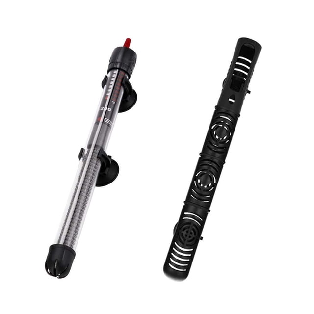 Submersible Aquarium Heater, Fish Tank Heating Rod with Automatic Constant Temperature Control, Explosion-Proof Quartz Glass, Protective Cover for Turtle Tanks, Coral Tanks, and Hydroponics