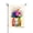 Color 3, variant on Amhnf Colorful Floral Pattern Linen Garden Flag For Home Outdoor Garden Yard Decor 12x18 inch